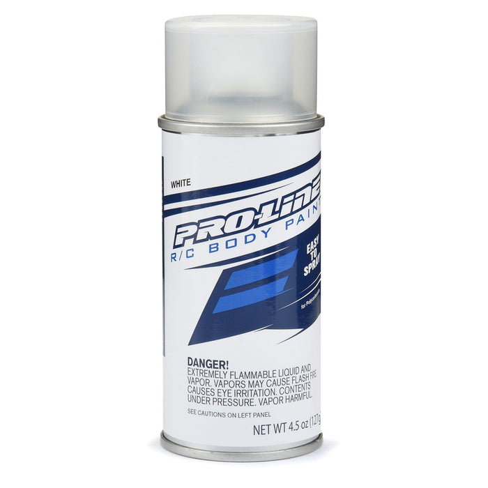Pro-Line PRO643600 RC Body Spray Polycarbonate Paint WHITE Single 4.5 oz (127 g.) Individual Aerosol Can