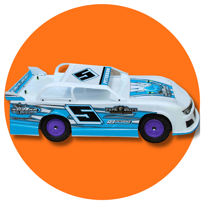 SHARK RC BODIES Code Red 1/10 Short Course OutLaw Street Stock CLEAR Body Chevy Grill .040 Slash