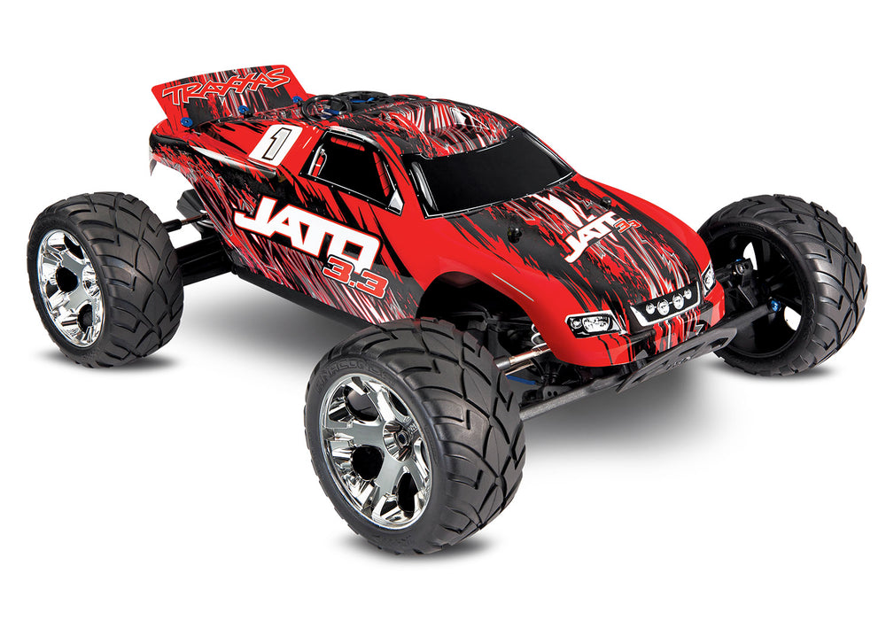 Traxxas TRA55077-3-REDX Jato® 3.3  1/10 Scale 2-Speed Nitro-Powered 2WD Stadium Truck