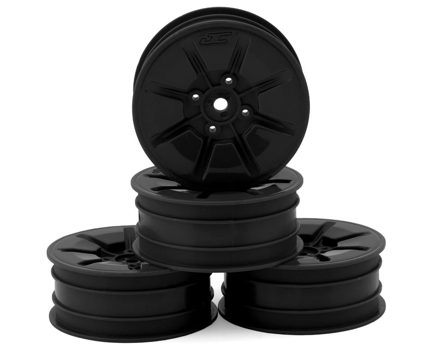 JConcepts Pioneer 2.2 2WD Front Buggy Wheels (Black) (4) w/12mm Hex JCO3465B