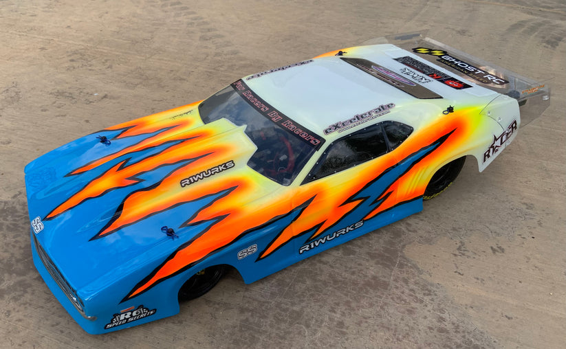 Racer RC by Andy’s 69 SS Camaro Body w/ Protective Film .040 CLEAR Drag SCT Street Eliminator NPRC Outlaw
