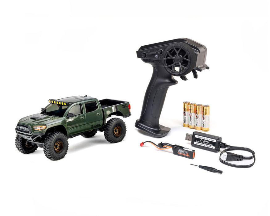 Axial AXI-3289T1 1/30 SCX30 Toyota Tacoma 4X4 RTR Brushed Rock Crawler (Battery & Charger Included), Extreme Off-Road
