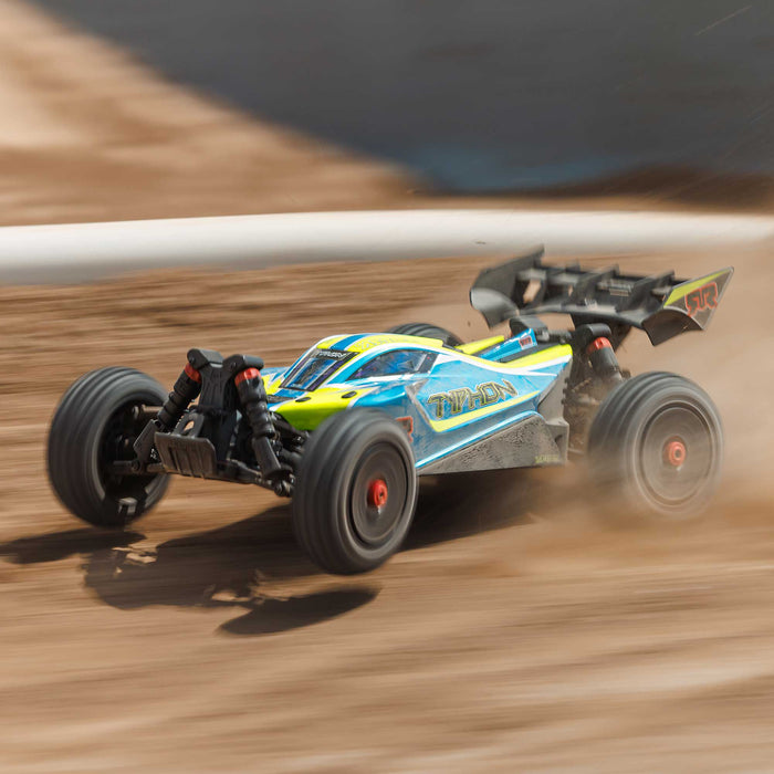 ARRMA 1/8 TYPHON 223S DSC 4X4 RTR Brushless Buggy, Blue ARA4306V4T4