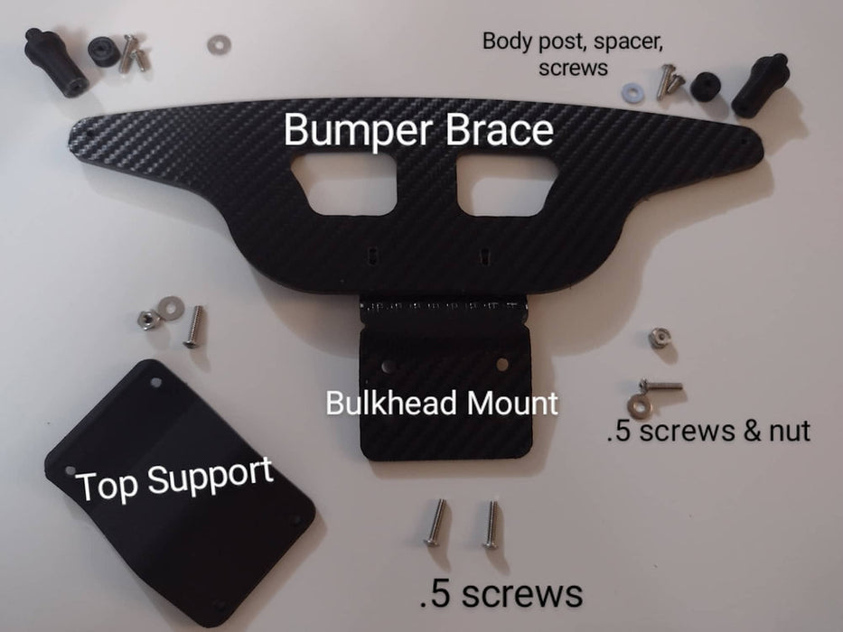 Shark RC SHK-SLHMNT Slash Street Stock / Late Model Body Mounting Kit Bumper Braces Post