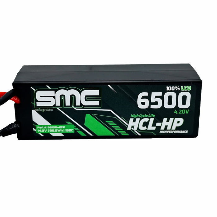 SMC Racing SMC65150-4S1P HCL-HP 4s Lipo 14.8V 6500mAh 150C Hardcase EC5 IC5 Connector