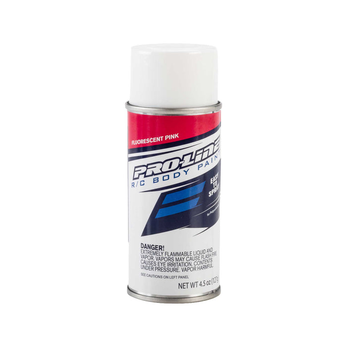 Pro-Line RC Body Spray Polycarbonate Paint Fluorescent Pink Single 4.5 oz (127 g.) Individual Aerosol Can PRO643907