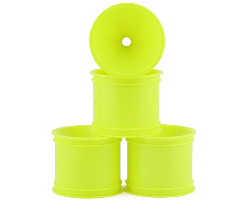 JConcepts JCO3418Y 2.2" Bearing Front Stadium Truck Wheels (Yellow) (4) (RC10T/T2/T3/GT)