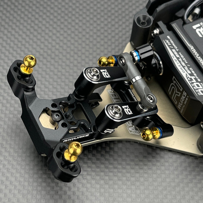 R1 WURKS R1-900097 Associated B7 Series Front Ball Stud Mount, Aluminum