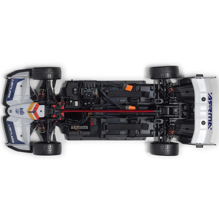 ARRMA ARA7816T2 1/7 LIMITLESS 8S 120MPH AVC 4X4 RTR Brushless Street Speed, White / Blue