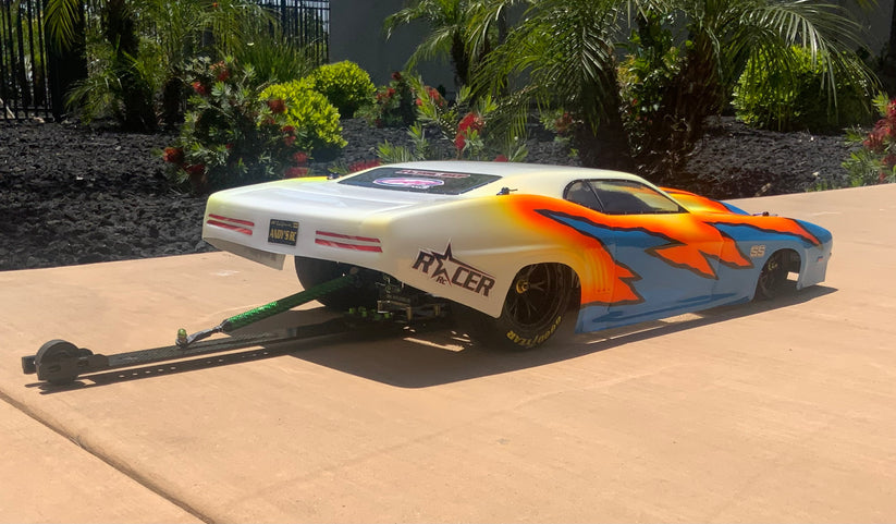 Racer RC by Andy’s 69 SS Camaro Body w/ Protective Film .040 CLEAR Drag SCT Street Eliminator NPRC Outlaw