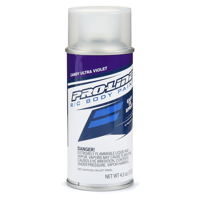 Pro-Line PRO644005 RC Body Spray Polycarbonate Paint CANDY ULTRA VIOLET Single 4.5 oz (127 g.) Individual Aerosol Can PURPLE
