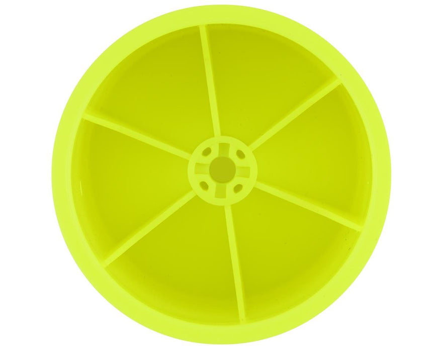 JConcepts JCO3419Y 2.2" Pin Rear Mono Stadium Truck Wheels (4) (Yellow) (RC10T/T2/T3/GT)