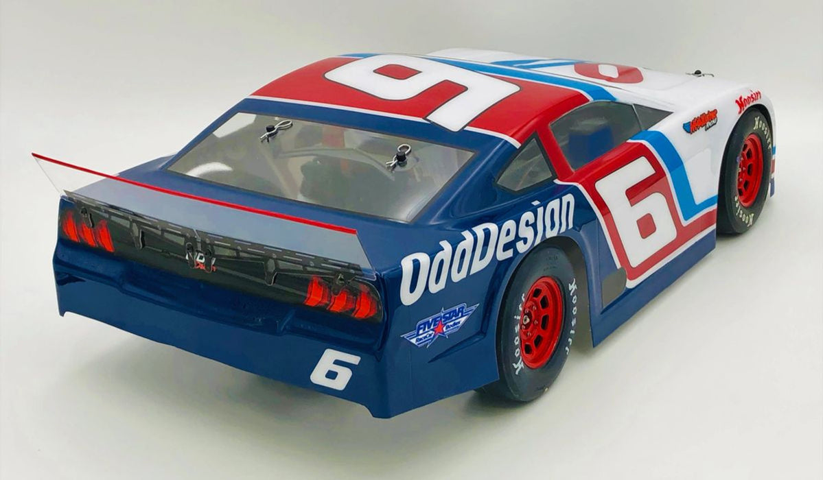 ODD McAllister Racing 2203-040 NextGen FORD MUSTANG 1/10 Short Course Oval Body (Clear) Lightweight (.040)