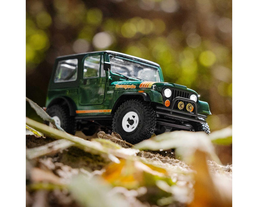 Axial AXI-3273T2 SCX30 Jeep CJ-7 Renegade 1/30 4WD RTR Scale Mini Crawler (Classic Version) (Green) w/2.4GHz Radio, Battery & Charger