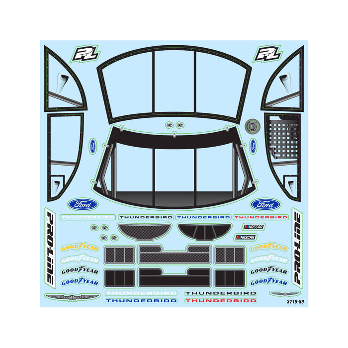 Proline PRO371017 Pre-Cut 1996 Ford Thunderbird Clear Body for Losi NASCAR Racecar