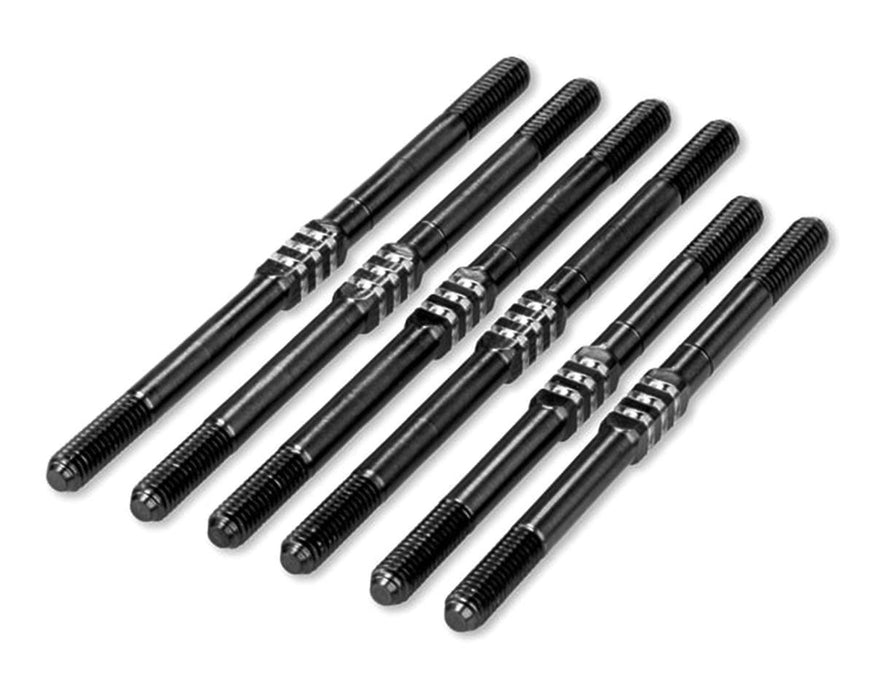 JConcepts JCO2416 T7 SC7 3.5mm Titanium Turnbuckle Set (Black) (6)