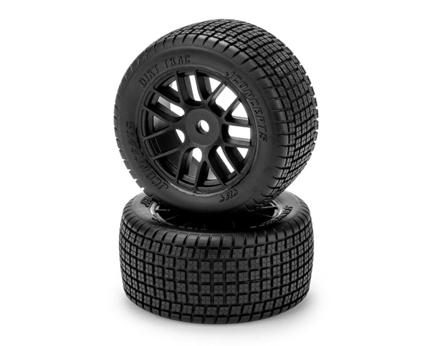 JConcepts Losi® NASCAR® 1/12 Dirt Trac Pre-Mounted Oval Tires (2) (G3 - Soft) w/8mm Hex