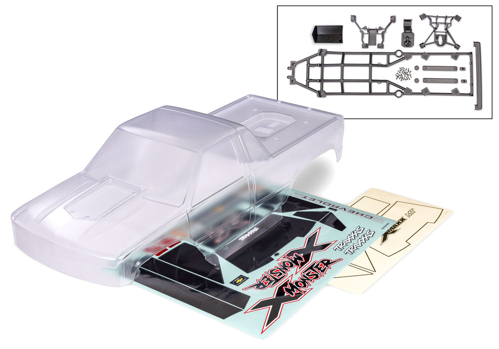 Traxxas TRA7697R  X-Monster Heavy Duty X-Monster Chevrolet GMT400 CK Clear Body X-MAXX