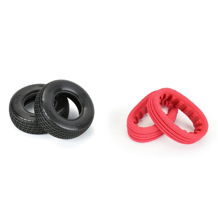 AKA AKA13238CR 1/10 Array Clay 2WD Front 1.7"/2.2" Dirt Oval Tires (2) Losi 22s Sprint