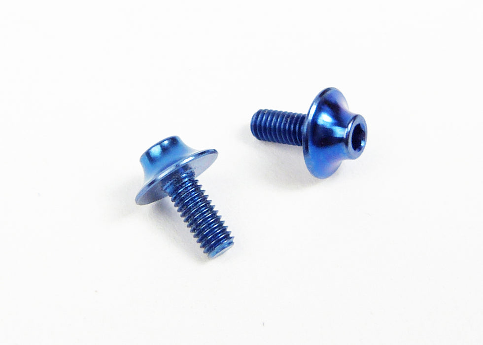 Custom Works CW8514 BLUE TITANIUM MOTOR SCREWS (pr)