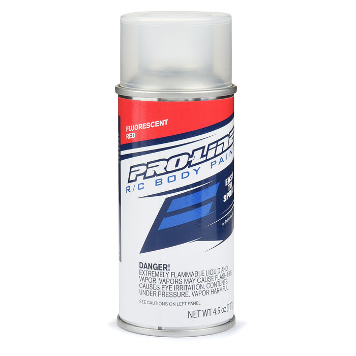 Pro-Line PRO643900 RC Body Spray Polycarbonate Paint FLUORESCENT RED Single 4.5 oz (127 g.) Individual Aerosol Can