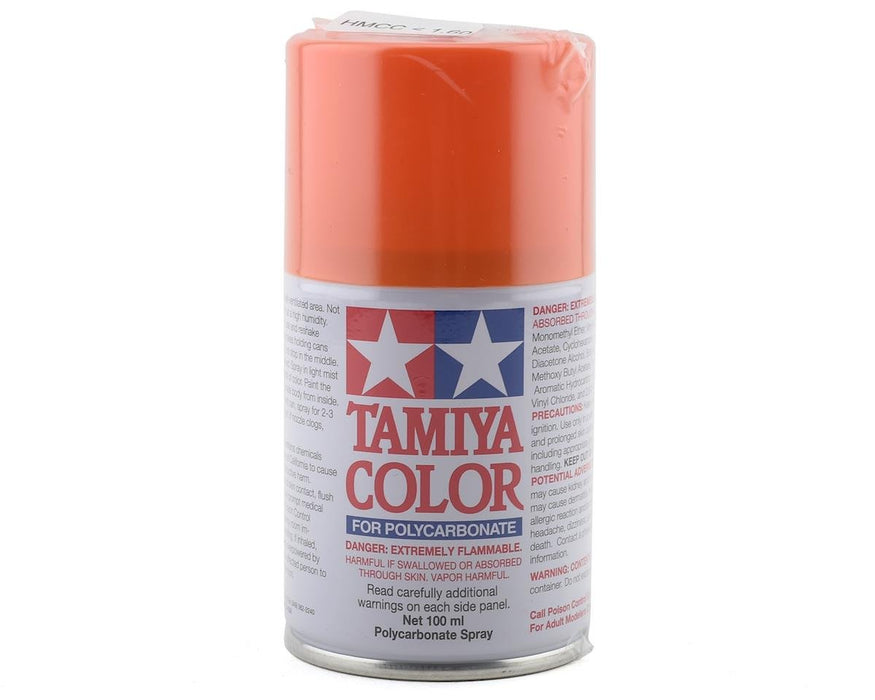 Tamiya TAM86062 PS-62 Pure Orange Lexan Spray Paint (100ml)
