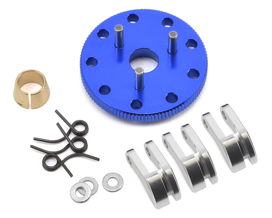 Hot Racing HRATRX100S306 Light Weight 3-Shoe Clutch & Flywheel Kit for Traxxas T-Maxx (Blue)