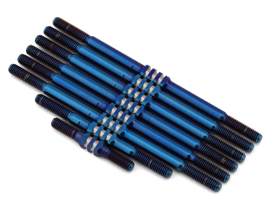 JConcepts JCO2828-1 Team Associated RC10T Fin Titanium Turnbuckles (Blue) (8)
