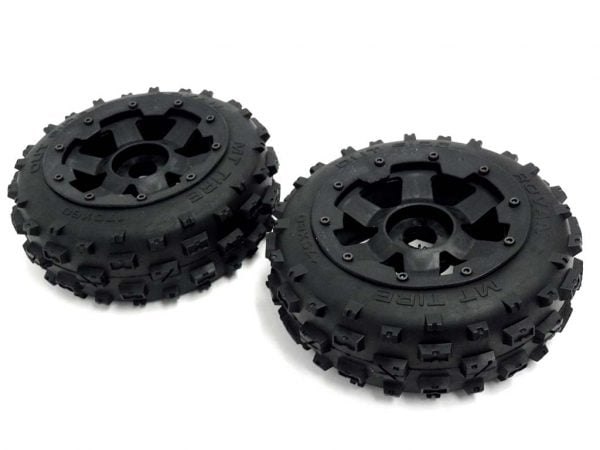ROVAN RV85078 1/5 Scale Baja Buggy Front Knobby Bowtie Tires on Rims (2)