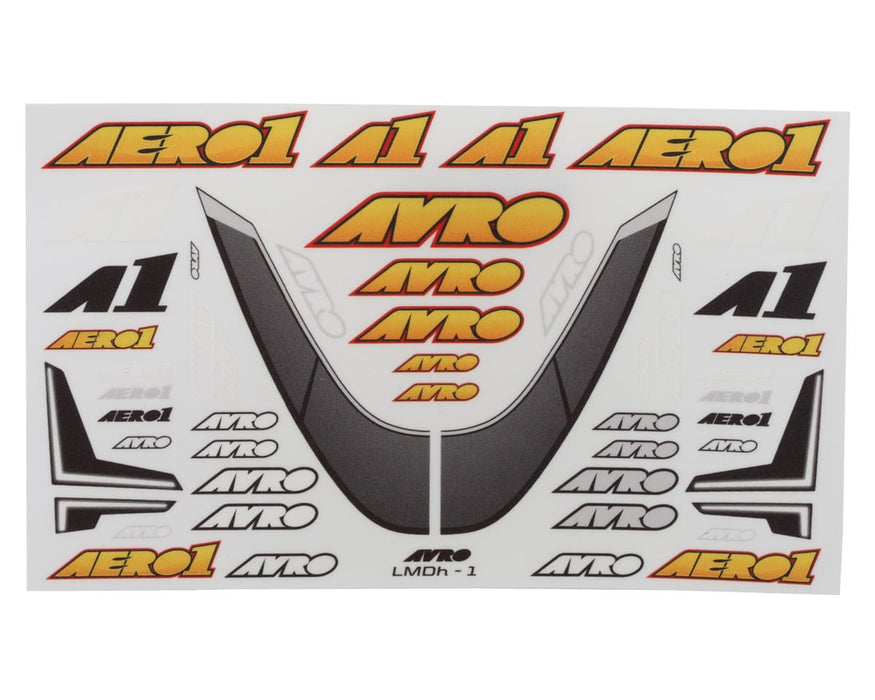 Aero 1 ERO-0220.ST Avro 235mm Pro10 1/10 Pan Car Race Body (Clear) (Standard)