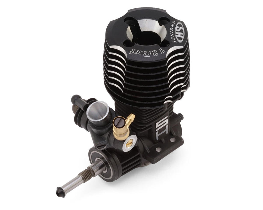 SH Engines .12 Pro Rear Exhaust Touring Car & Truck Nitro Engine (Turbo Plug) (Black) SHEPT12R02SXT-2