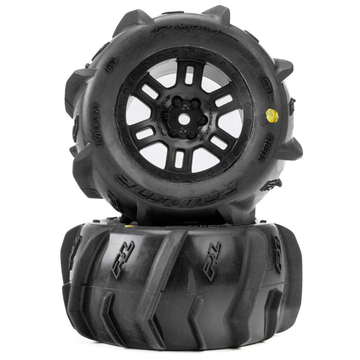 Pro-Line PRO1031210 MINI KRATON 1/16 Dumont F/R MT Tires Black Split Six (2): ARRMA