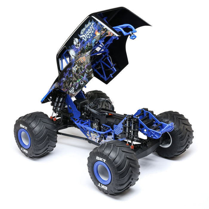 LOSI LOS04028T2 1/8 LMT 2.0 Son-Uva Digger 4X4 Solid Axle Brushless Monster Truck RTR, Blue