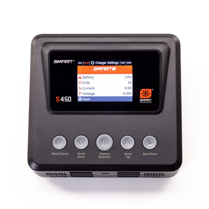 Spektrum SPMXC3040 S450 G2 AC/DC Smart 4x50W Charger