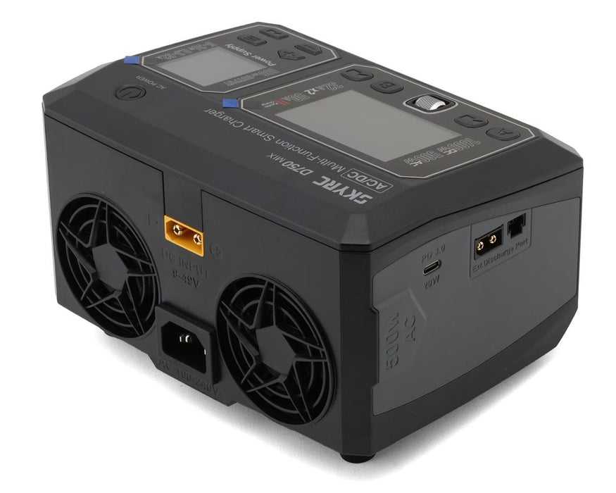 SkyRC SKY-100201 D750 Mix Dual Lipo/LiHV Battery Charger & Built in Power Supply 8S 32A AC 500W / DC 1600W