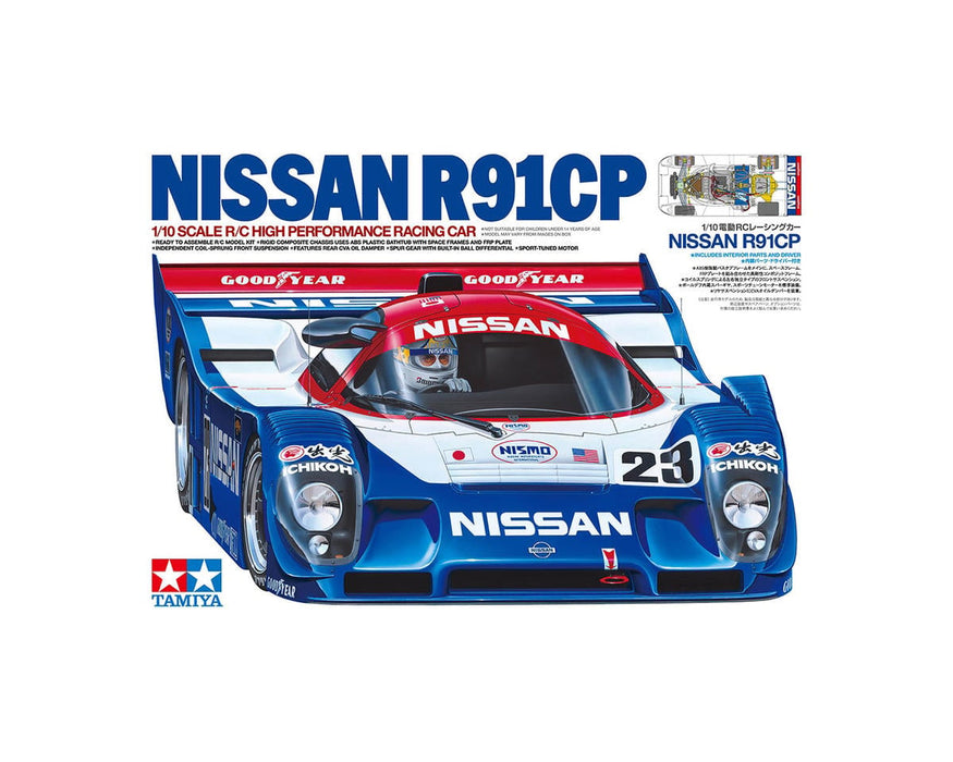 Tamiya TAM47531 Nissan R91CP Group-C 1/10 2WD Electric On-Road Touring Car Kit (Clear) (Limited Edition Re-Release)