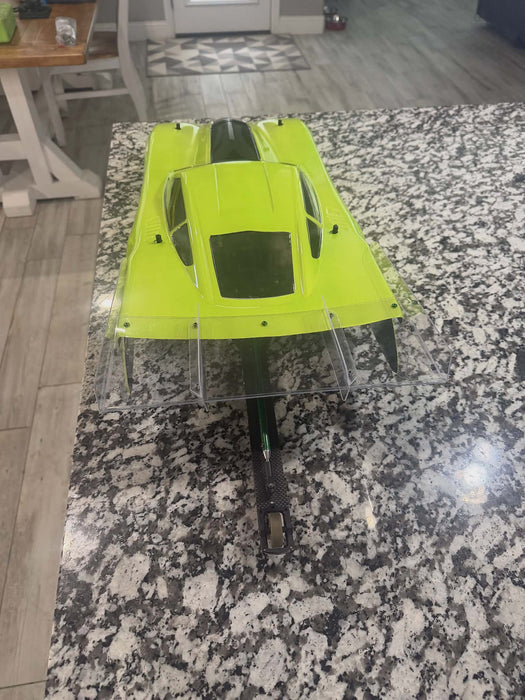 SHARK RC BODIES BW2 Black Widow 2 Bullet CLEAR WING  -   Drag Street Eliminator Outlaw SCT SHK-BW2-WING