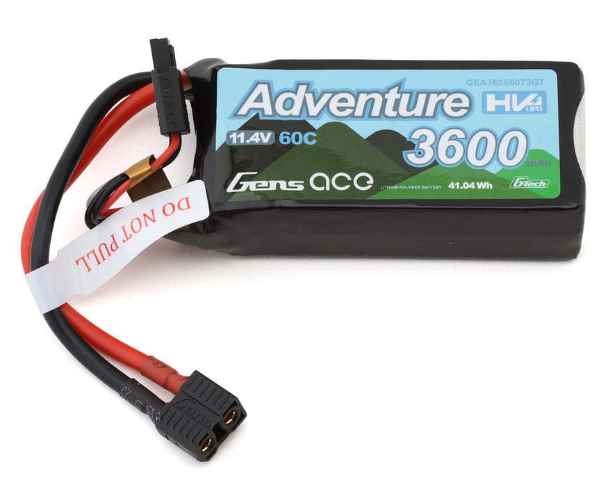 Gens Ace GEA363S60T3GT G-Tech Smart 3S LiHV Battery 60C 11.4V 3600mAh Universal Connector