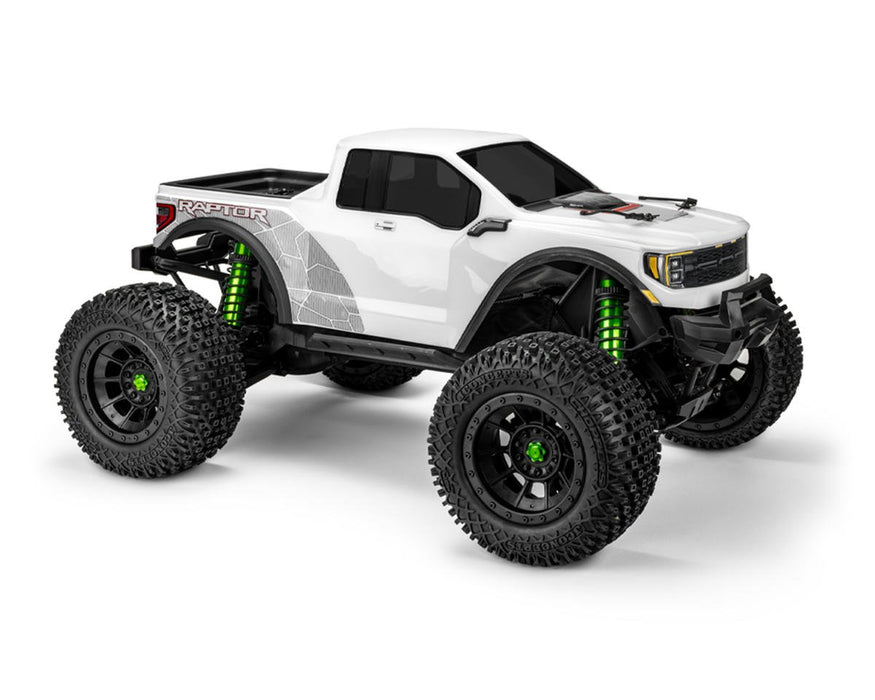 JConcepts JCO0460 2023 Ford Raptor Monster Truck Pre-Trimmed Body for Traxxas® X-Maxx® (Clear)