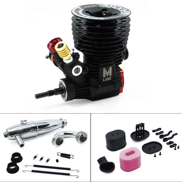 Ultimate Racing UR3401-MR2C2 MXR v2 Nitro Racing Engine (Ceramic) with AirMax Filter & 2142 Supersonic Pipe