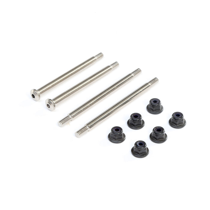TLR TLR244044 Outer Hinge Pins, 3.5mm, Electro Nickel (2): 8X