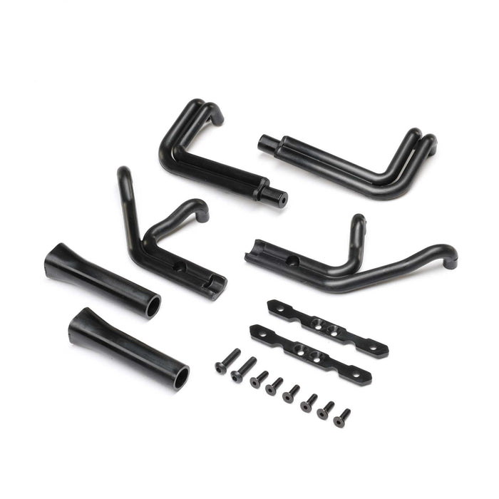 TLR Losi LOS-1897 Header Set, Matte Black: 22S Sprint