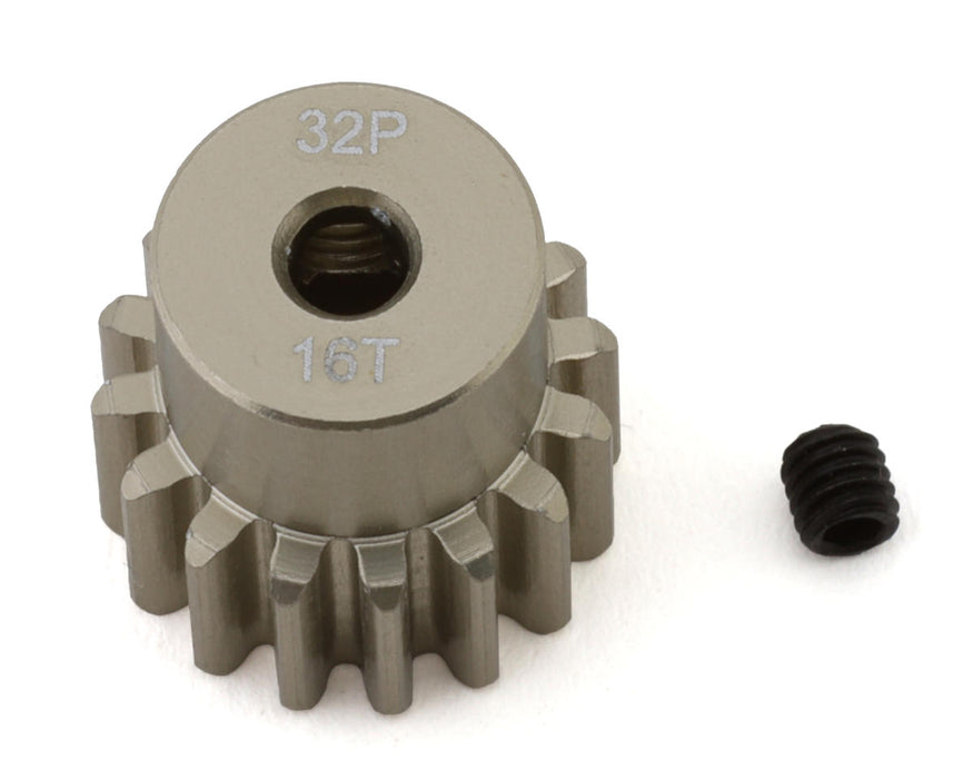 WORC 32P 16T 0.8 MOD Lightweight Hard Anodized Aluminum Pinion Gear (3.17mm Bore) .8M