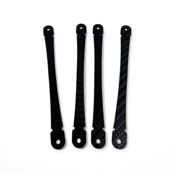 TP3D TP3-CF-2B 1/10 Carbon Plastic Late Model 2" Body Brace Set (4 pack, 2 inch)