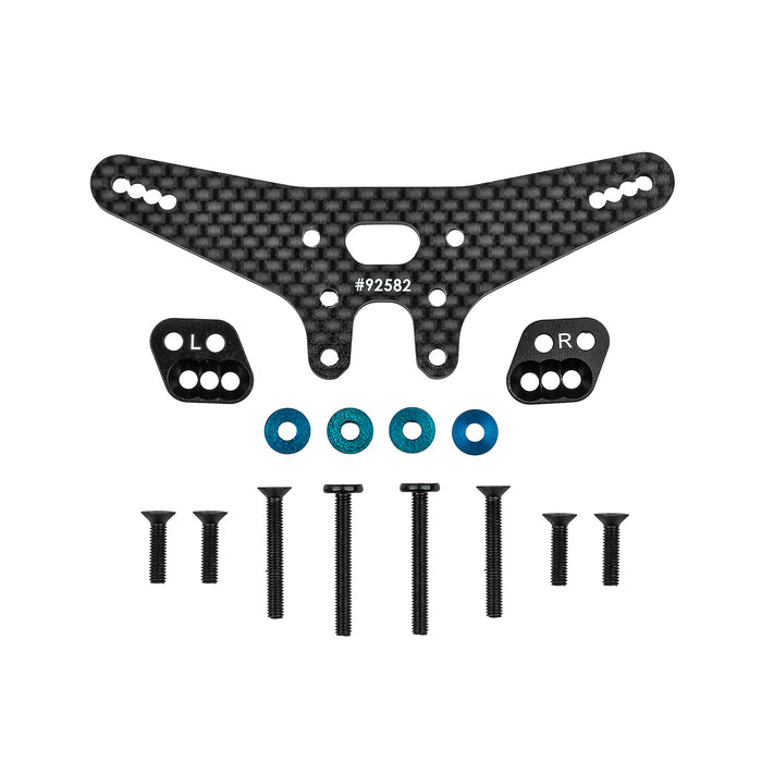 Team Associated RC10B7.1  B7.1 FT Gull Dropper & Rear Shock Tower Conversion Set, -2mm ASC92582
