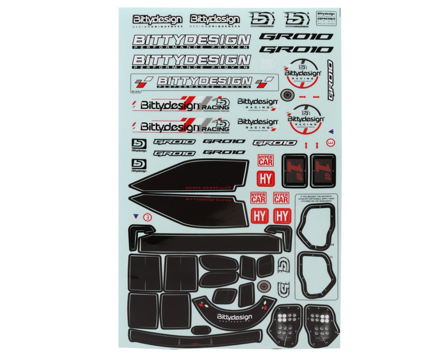 Bittydesign BDYLMH-190GR010 GR010 Hypercar 1/10 Touring Car Body (Clear) (190mm) (Lightweight)
