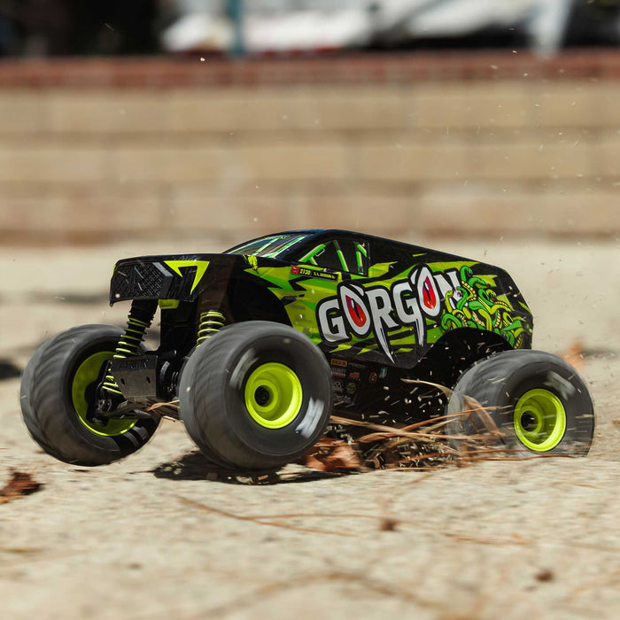 ARRMA ARA2130T1 1/16 GORGON GROM 4X4 RTR Brushed Monster Truck (Battery & Charger Included), Yellow