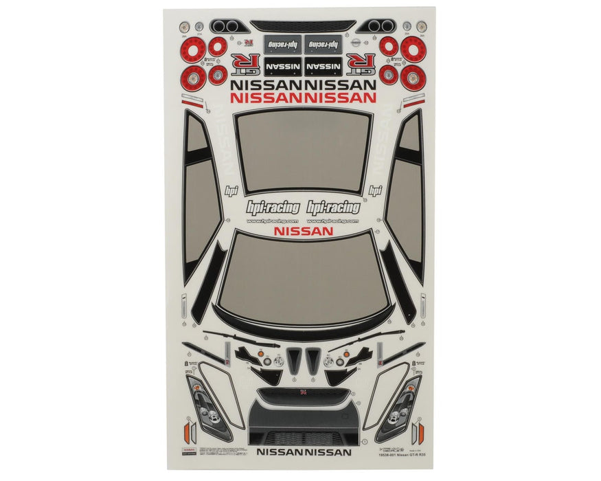 HPI Nissan GT-R R35 Body 200mm CLEAR UNPAINTED HPI17538