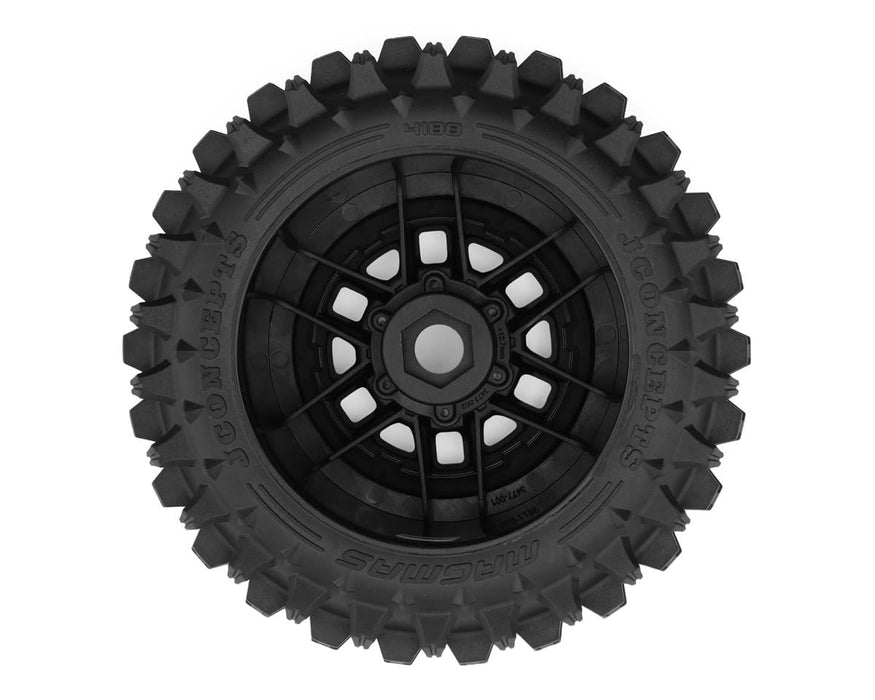 JConcepts Magma 2.9" Monster Truck Pre-Mounted Tires (Platinum) (Black) (2) (Kraton® 4S/Maxx®) w/17mm Hex JCO4188-39812