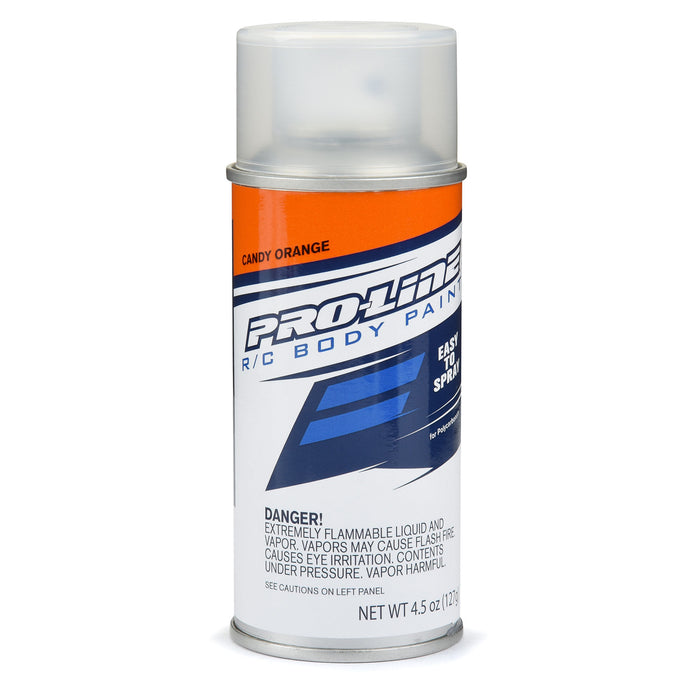 Pro-Line PRO644001 RC Body Spray Polycarbonate Paint CANDY ORANGE Single 4.5 oz (127 g.) Individual Aerosol Can